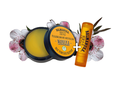 Balmanuka Pflegebalsam Set mit Tiegel und Drehstift