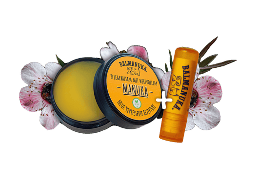 Balmanuka Pflegebalsam Set mit Tiegel und Drehstift